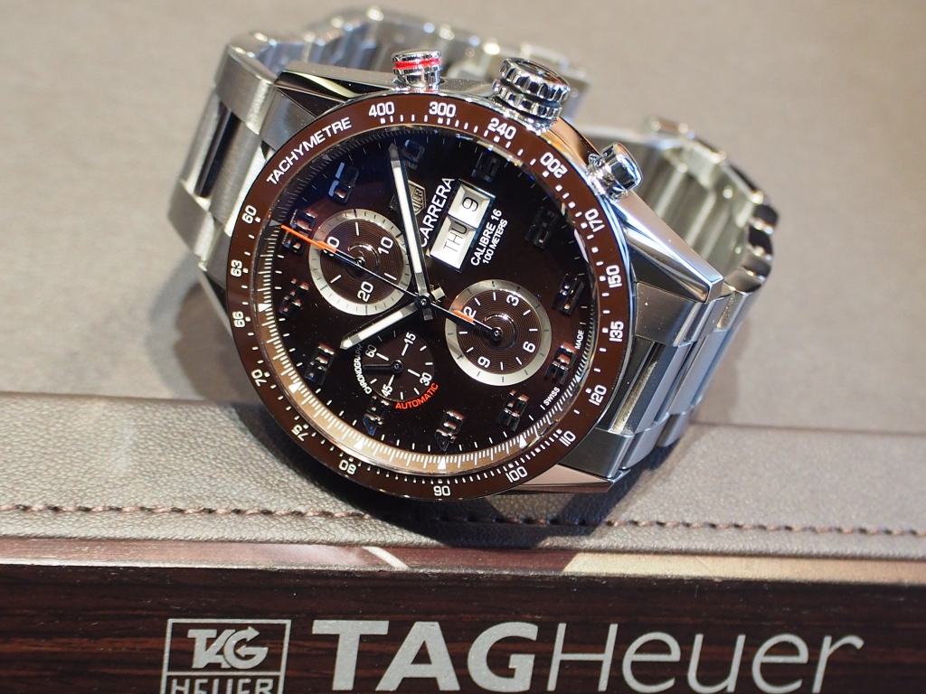 ブラウン文字盤で より大人の魅力を引き出します！-TAG Heuer -P4182364