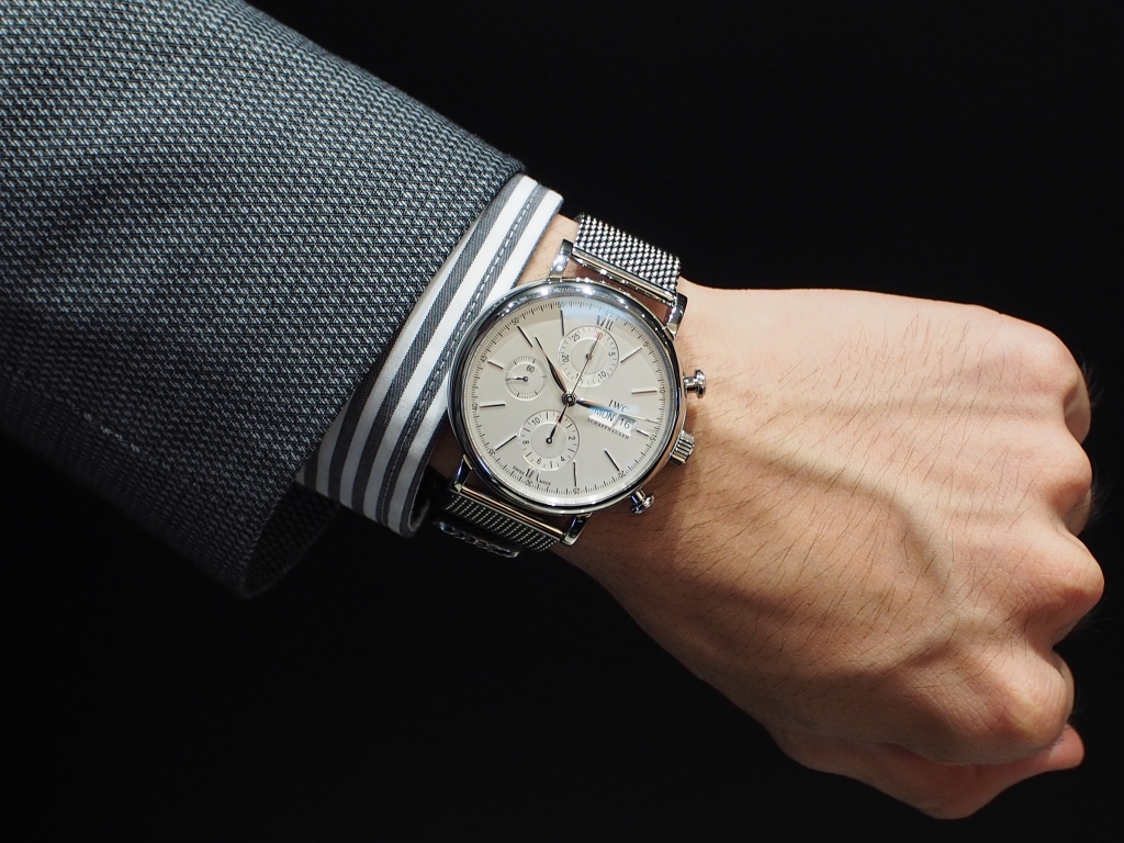 美品】IWC ポートフィノ•クロノグラフ 純正 メッシュブレスレット