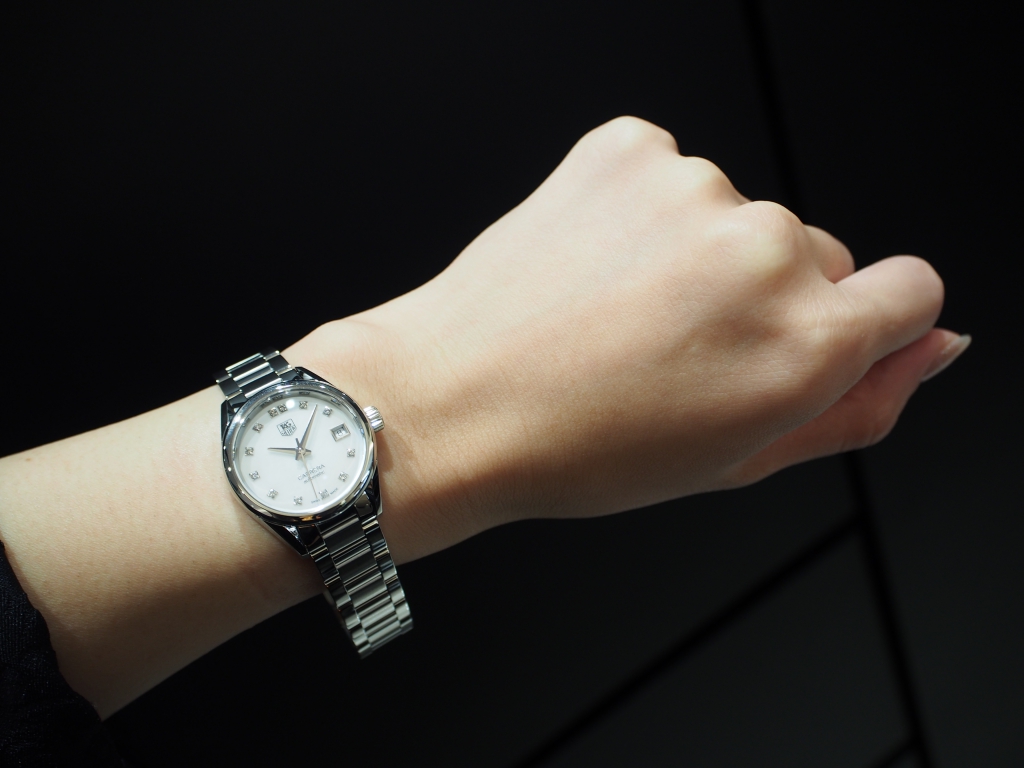 小さめで女性らしい機械式時計をお探しの方に！タグ・ホイヤー「カレラ レディ ダイヤモンド」-TAG Heuer -P8130473