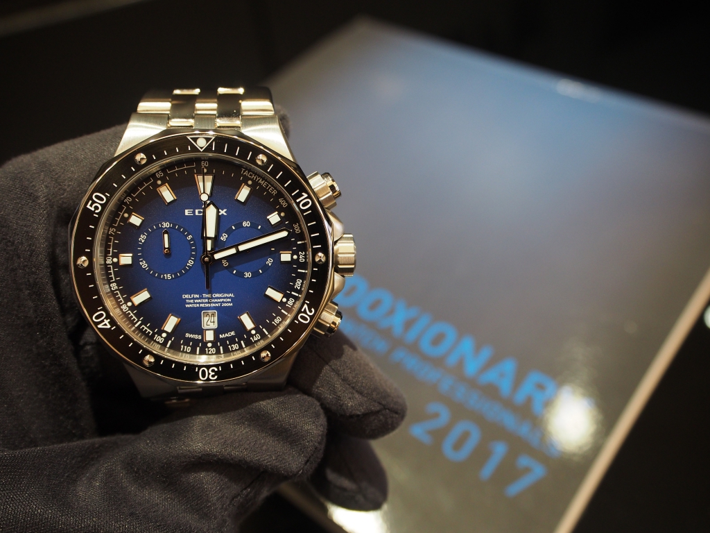 1970年代のモデルを現代に再現!! 2017年新作 エドックス 「デルフィン オリジナル クロノグラフ」-EDOX -P2242179