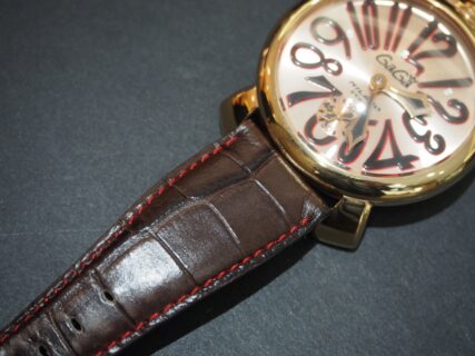 お持ちの時計でもベルトをお作り出来ます！！ オーダーメイドストラップ、『ジャン・ルソー』