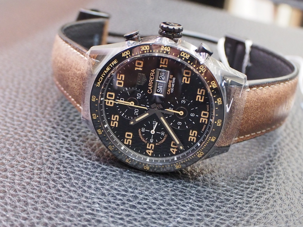 タグ・ホイヤー カレラキャリバー16 デイデイトクロノグラフ ブラックチタン/CV2A84.FC6394-TAG Heuer -P2240108