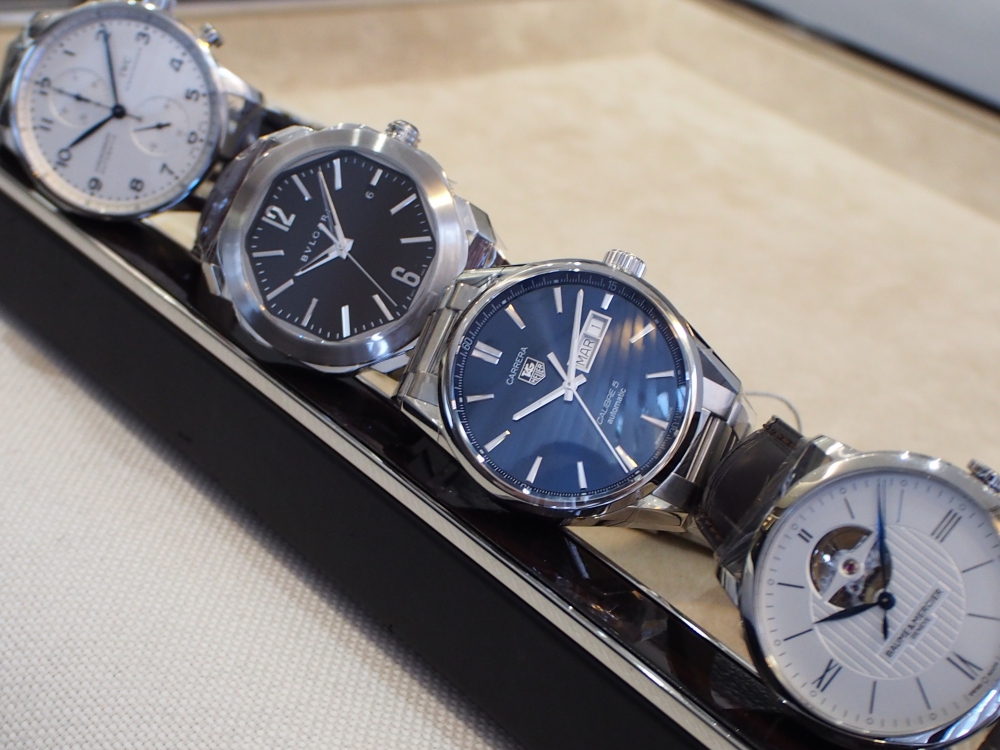 シンプル時計好き必見！！シンプルウォッチの人気モデル特集！！-IWC TAG Heuer BVLGARI（取扱い終了） BAUME&MERCIER（取扱い終了） スタッフのつぶやき -P3120343