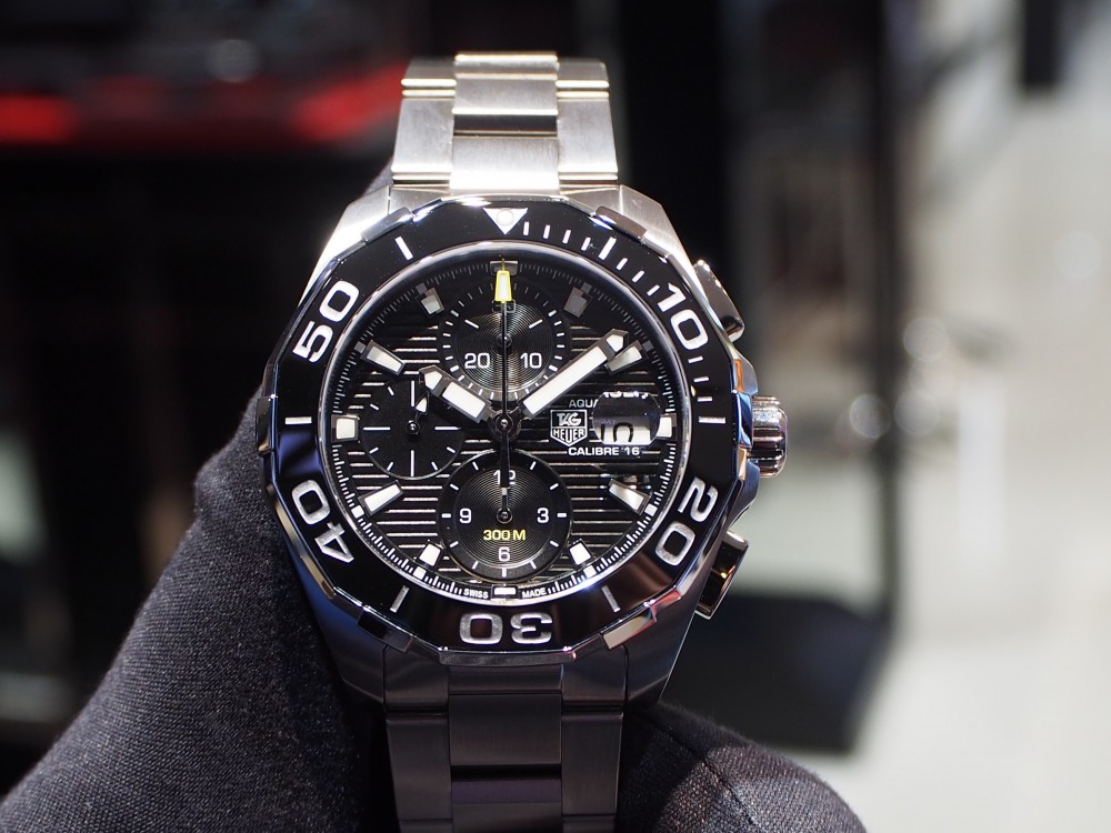 タグホイヤー TAG HEUER CAF2112 アクアレーサー クロノグラフ-