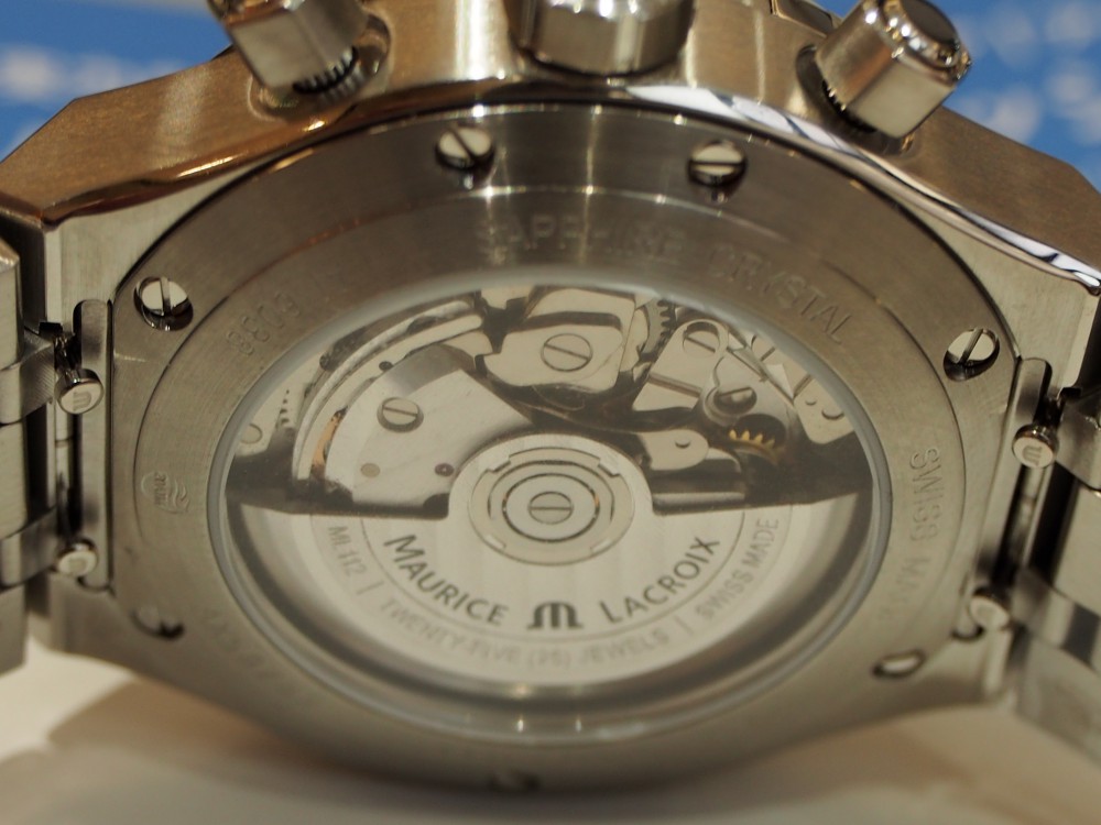 男性的でカッコイイ時計「モーリス・ラクロア アイコン オートマティック クロノグラフ」-MAURICE LACROIX -P9012086