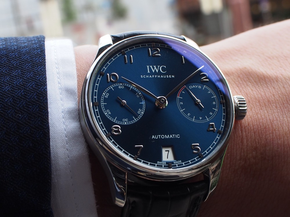自分を格上げしてくれるブルー時計。　IWC「ポルトギーゼ・オートマティック」-IWC -PA120154