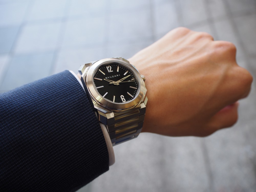 着け心地最高！ステンレスブレスレットの腕時計 ブルガリ・オクト ソロテンポ-BVLGARI（取扱い終了） -PA300174