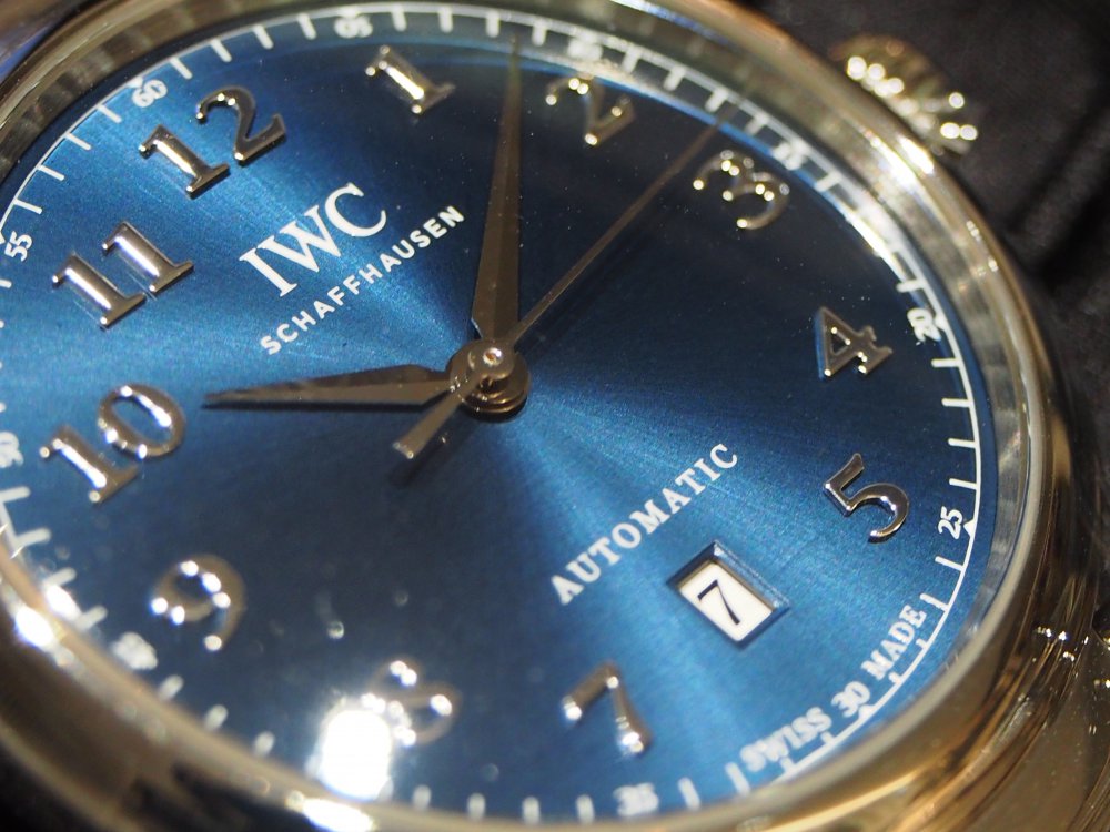 IWCのダ・ヴィンチに新色のブルー文字盤登場！！「IW356605」-IWC スタッフのつぶやき -PC140032