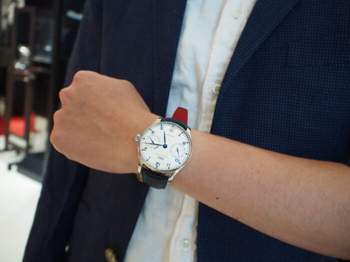 ご自身の時計を世界に一つだけのオンリーワン時計に！！【ジャン・ルソー×ポルトギーゼ・オートマティック】-IWC Jean Rousseau -P8180223-700x525
