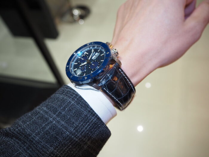 EDOX エドックス クロノオフショア1 レザーベルト - レザーベルト