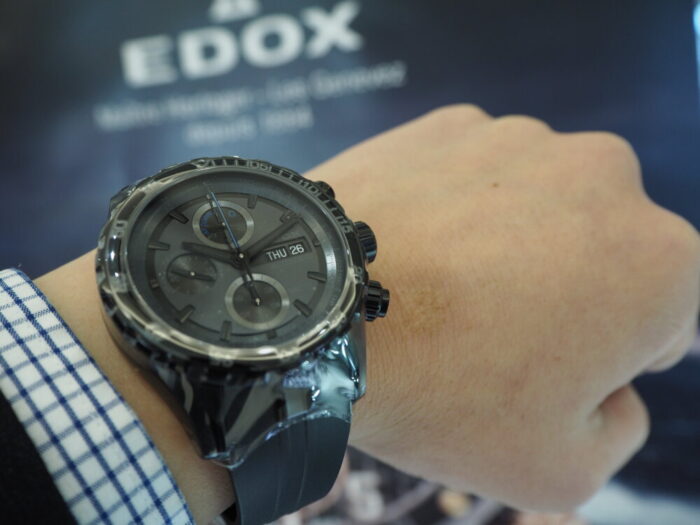 日本限定150本！！ブラックが粋でカッコイイ！！EDOX グランドオーシャン クロノグラフ-EDOX -PC260151-700x525