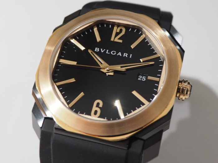 【ブルガリ】高級時計をラバーベルトで気軽に楽しむ季節です「オクト オリジナーレ」-BVLGARI（取扱い終了） -P6010178-700x525