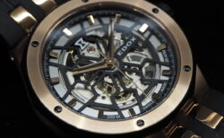 さり気なく豪華な金×黒時計。EDOX「デルフィン メカノ オートマティック」