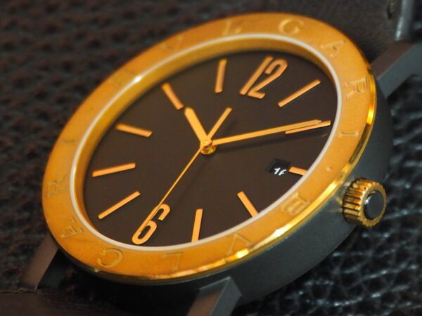 ブロンズを使用したスタイリッシュな時計「ブルガリブルガリソロテンポ」-BVLGARI（取扱い終了） -P6170733-600x450