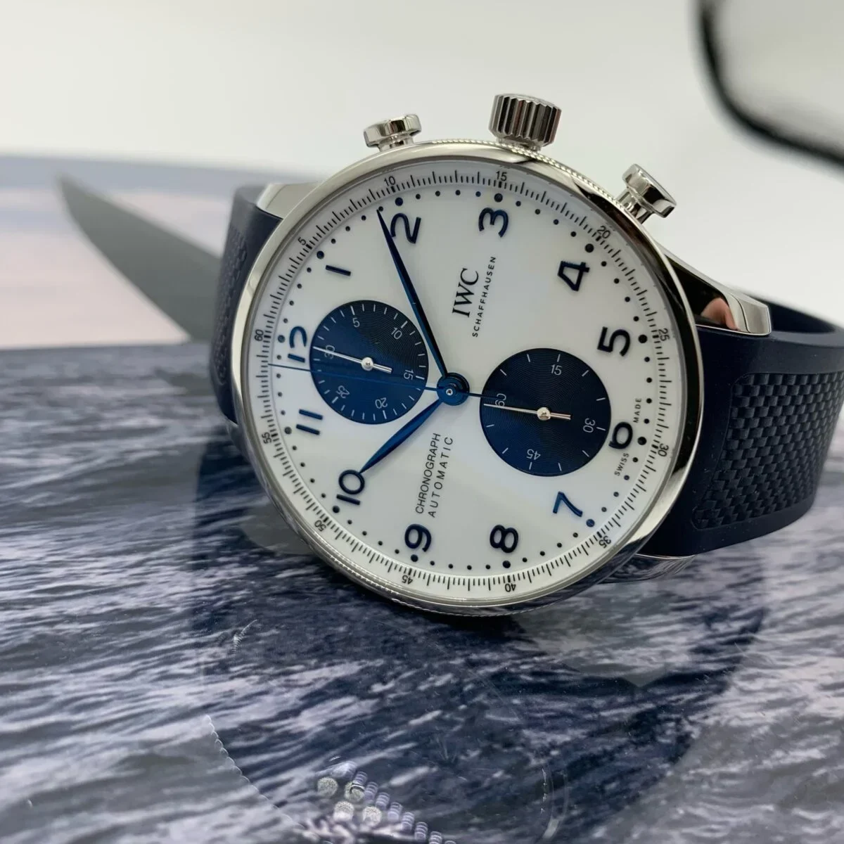 【 IWC 】ポルトギーゼクロノグラフのグリーン文字盤は一見の価値あり!-IWC -IMG_1011-1-1200x1200-1-1200x1200