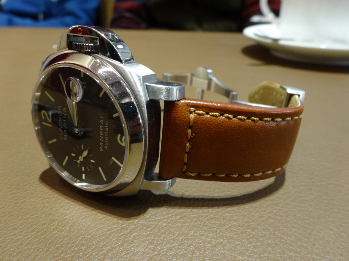 塊バックル＆ストラップ／パネライルミノール47mm - 時計