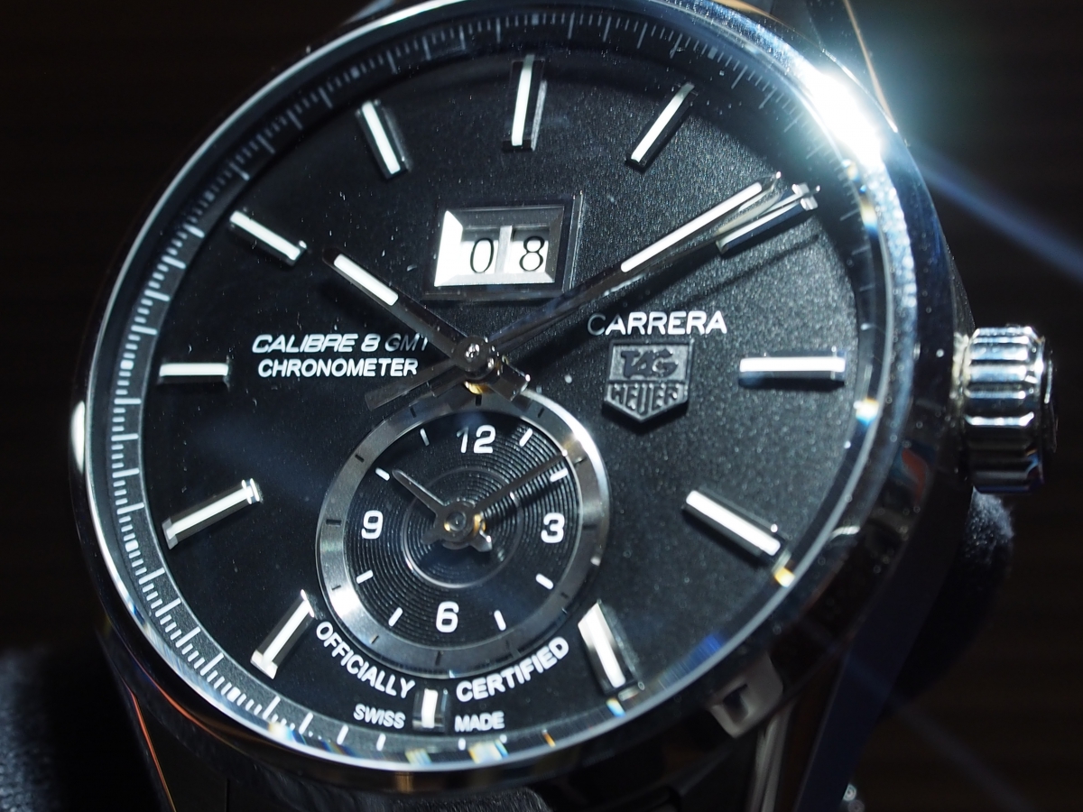 【TAG Heuer NEW COLLECTION】大好評開催中！！2つのタイムゾーンを旅する カレラ グランドデイト GMT-TAG Heuer -P4081280