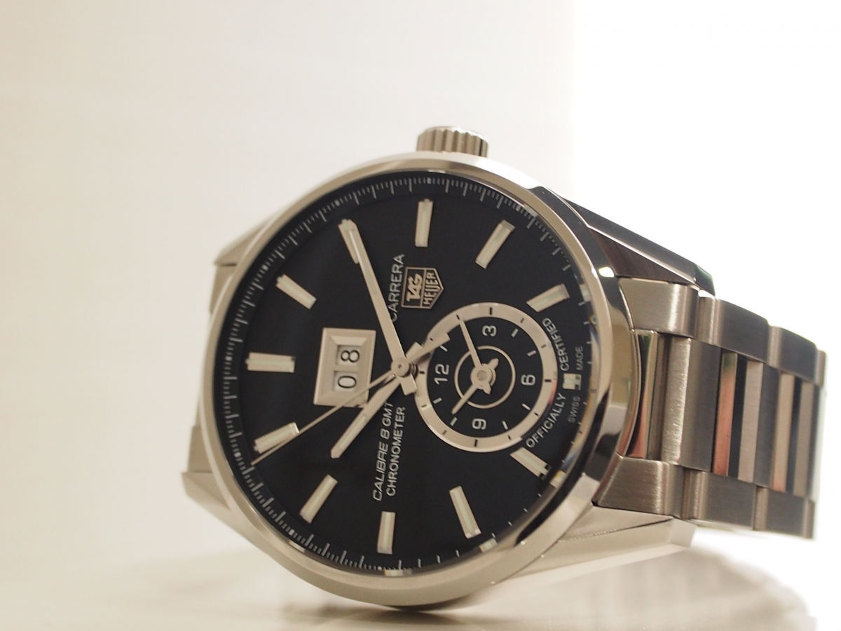 【TAG Heuer NEW COLLECTION】大好評開催中！！2つのタイムゾーンを旅する カレラ グランドデイト GMT-TAG Heuer -P4081285-1