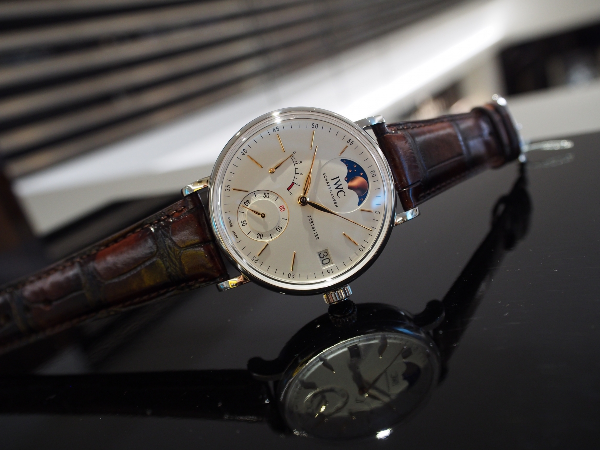 IWC PORTOFINO HANDAUFZUG MOON PHASE アイ・ダブリュー・シー