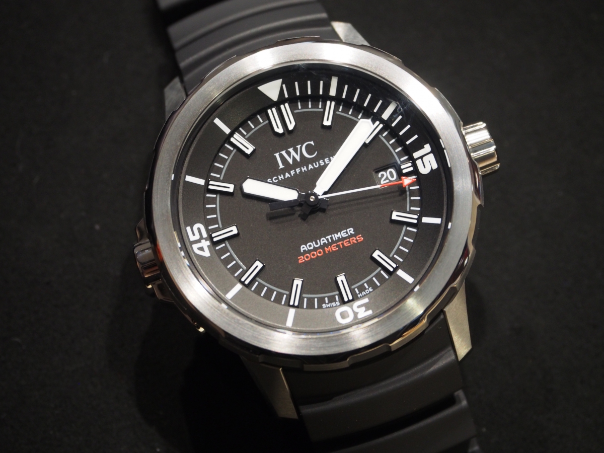 【世界限定350本】IWC新作！アクアタイマーブラック文字盤-IWC -P7200276