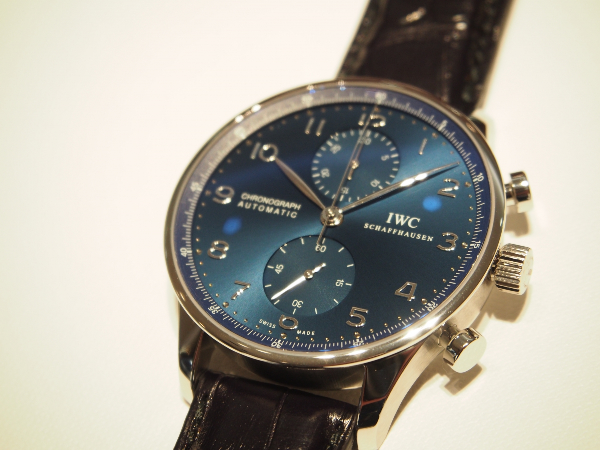 IWC 新作入荷！ポルトギーゼ・クロノグラフ(ブルー文字盤)　IW371491-IWC -P9221385