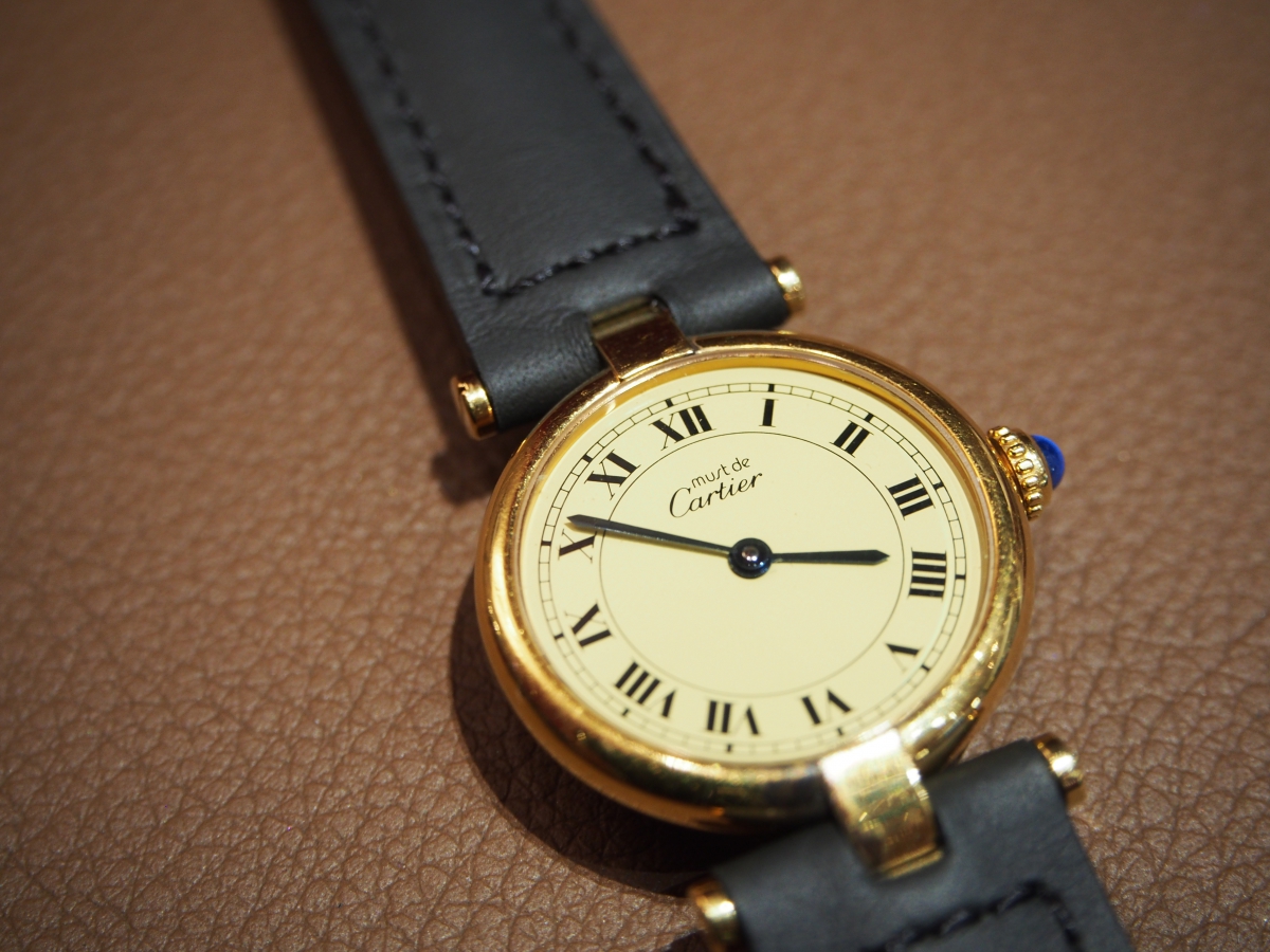 Jean Rousseau × Cartier　　~アンティークの時計をオーダーベルトで復活！~-カルティエ用 ジャン・ルソー オーダーストラップ -P7250459