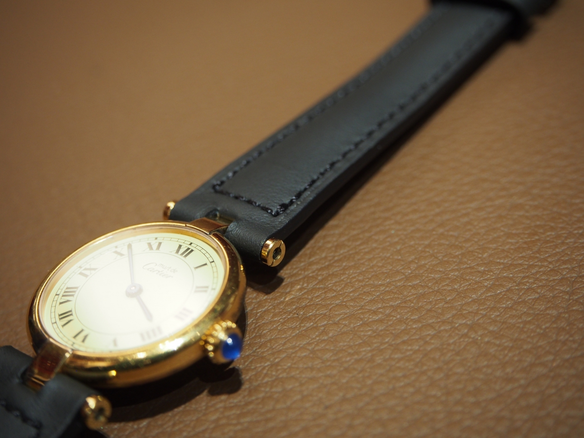 Jean Rousseau × Cartier　　~アンティークの時計をオーダーベルトで復活！~-カルティエ用 ジャン・ルソー オーダーストラップ -P7250462