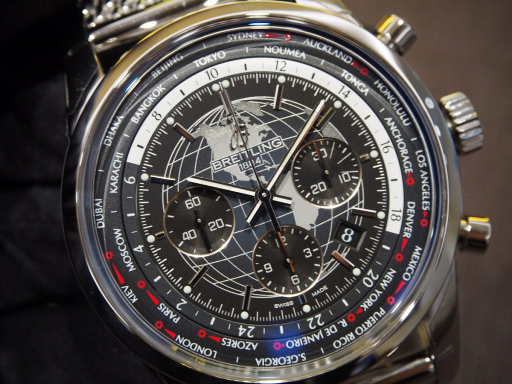 BREITLING FAIR】”トランスオーシャン クロノグラフ ユニタイム”の文字 