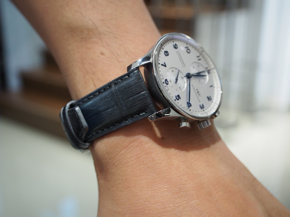 IWC ポルトギーゼ・クロノグラフをオーダーストラップで個性を