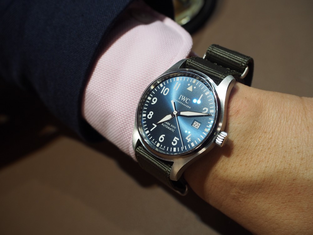 【お客様のお時計紹介】S様ご愛用のIWC『パイロット・ウォッチ・マーク XVIII “プティ・プランス”』ストラップをNATOタイプに変更★-IWC -P9229556