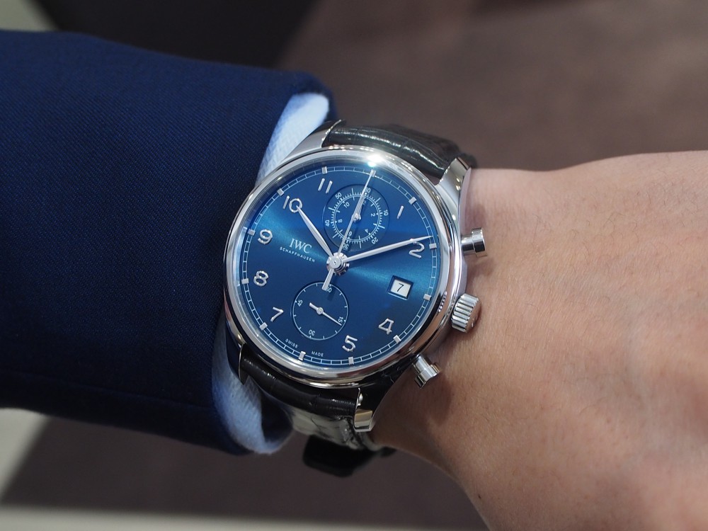 スーツとの相性抜群！IWC自社製キャリバー搭載「ポルトギーゼ・クロノグラフ・クラシック」-IWC -P4130260