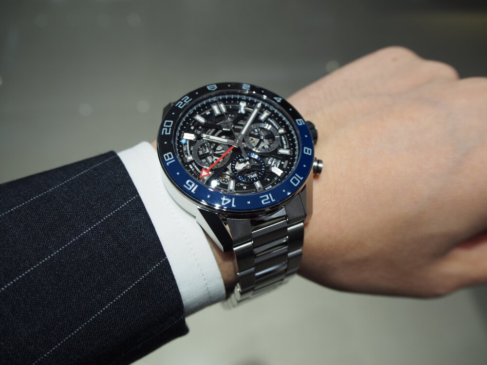 【タグ・ホイヤー/ホイヤー02】ベゼルカラーが目を引くGMTモデル！-TAG Heuer -P8090116