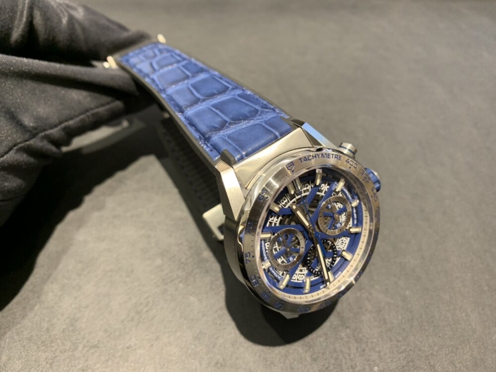 タグ・ホイヤーの日本限定モデルをメタルブレス→アリゲーターラバーへつけ替え！-TAG Heuer oomiya京都店のお客様 -S__21241861