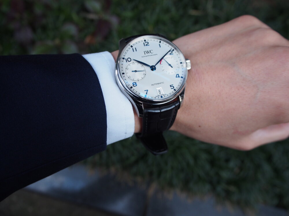 IWC】大人の雰囲気漂う黒文字盤のポルトギーゼ