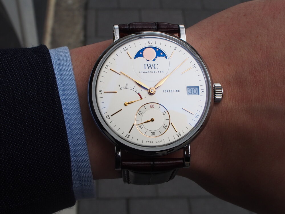 【IWC】クラシカルで優雅なデザイン、ポートフィノ・ハンドワインド・ムーンフェイズ-IWC -P4232562