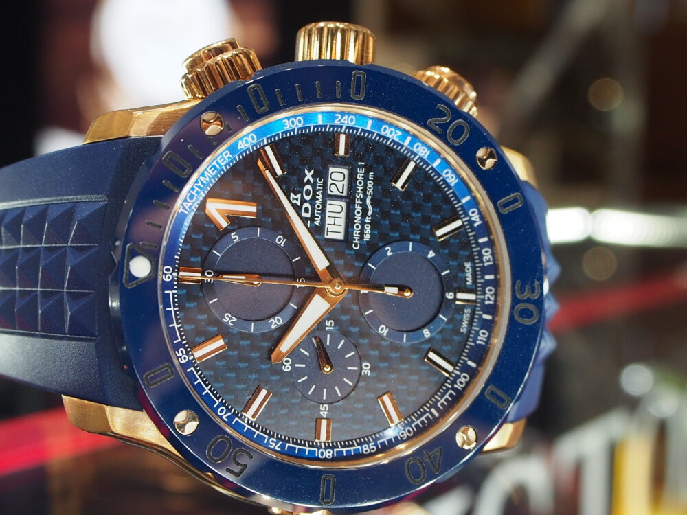 定休日以外毎日出荷中] ➁ □EDOX□エドックス□500M防水□□電池新品