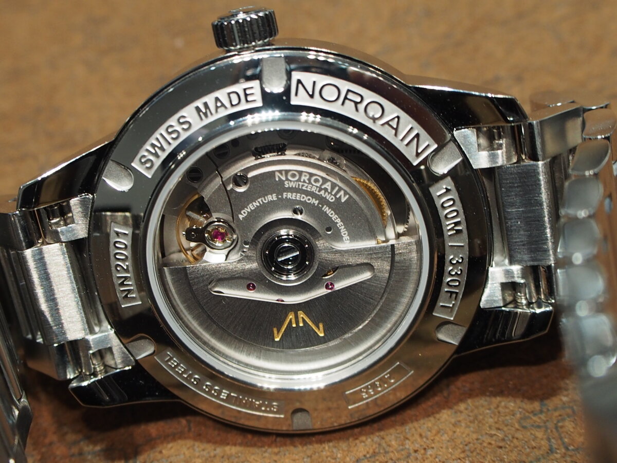 【ノルケイン】ステンレススチール×アンスラサイトグレーフリーダム 60は腕に馴染みやすい39MM-NORQAIN -PB286063