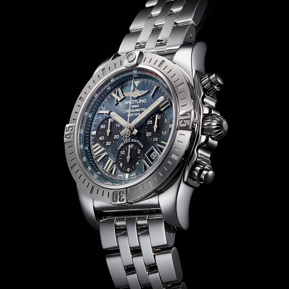 【生産終了モデル】ブライトリング「クロノマット JSP ローマンインデックス ブラック マザーオブパール」-BREITLING -ow8078-2