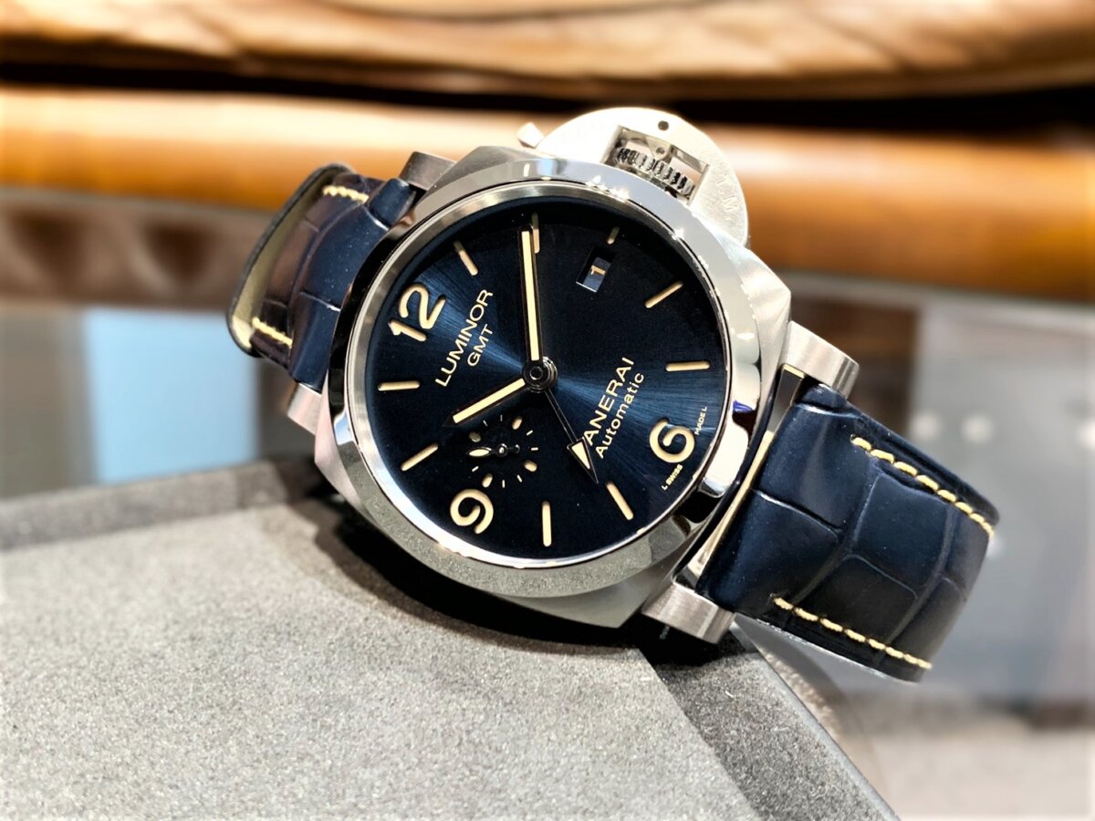 パネライ ルミノール 1950 GMT PAM01033 PANERAI 腕時計 ブルー文字盤