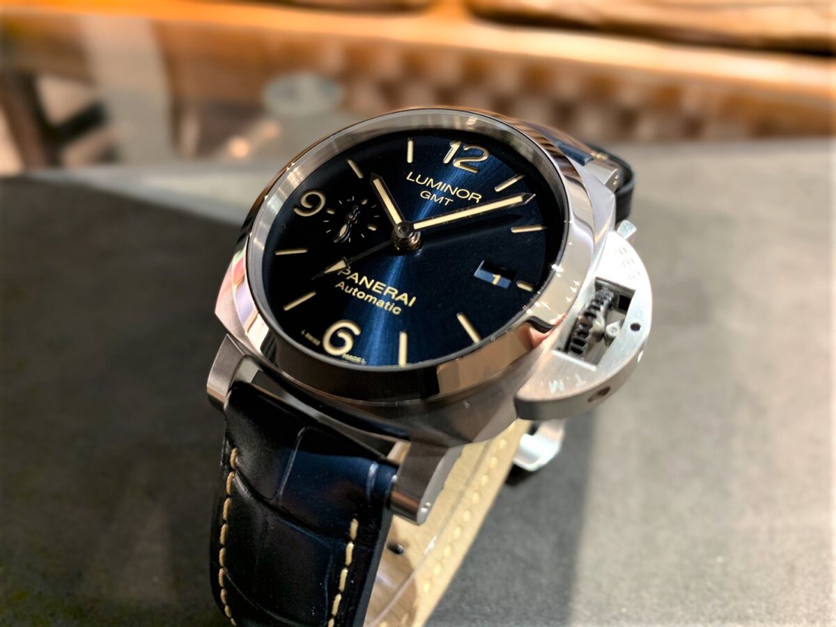 パネライ ルミノール 1950 GMT PAM01033 PANERAI 腕時計 ブルー文字盤