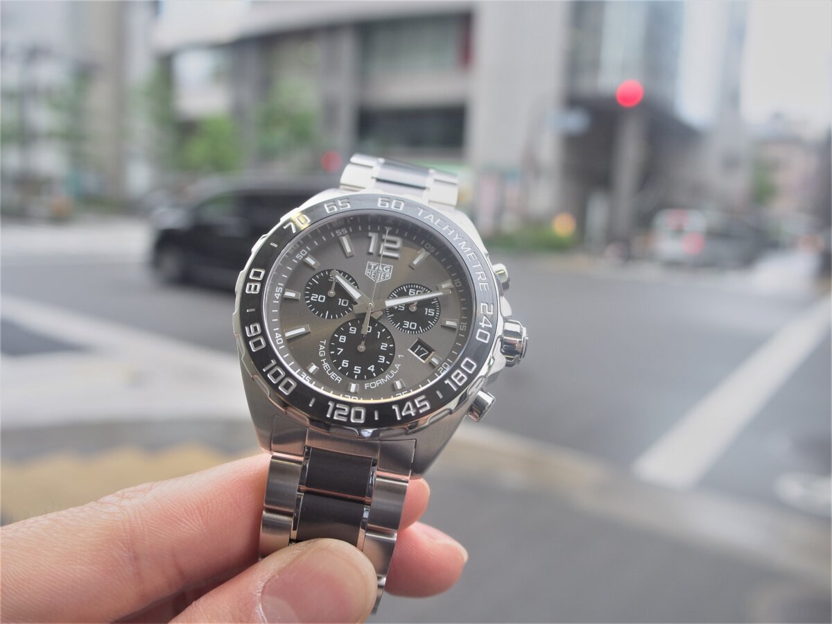 これでクオーツ？タグ・ホイヤーのラフに使えるフォーミュラ1 クロノグラフ-TAG Heuer -P5171709-2