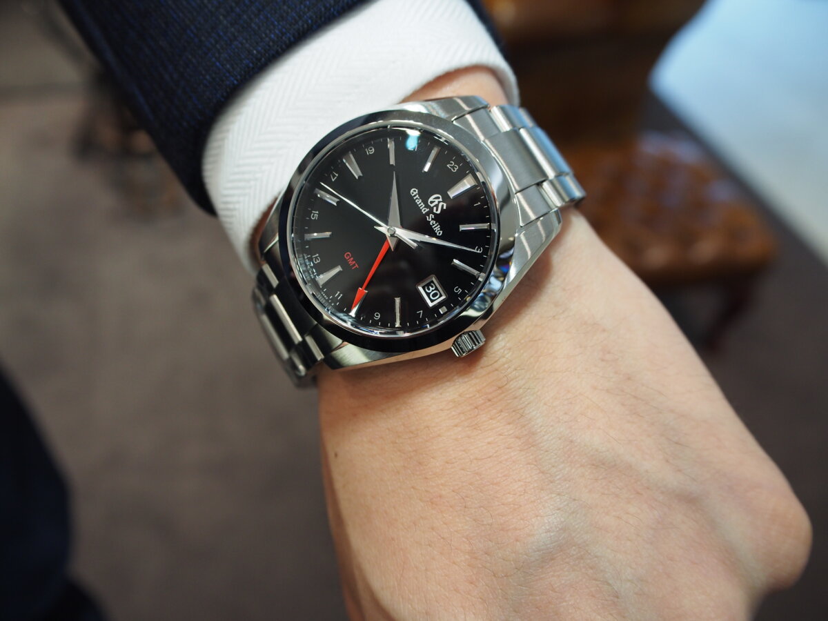 グランド セイコー GRAND SEIKO 腕時計 メンズ SBGN013 ヘリテージコレクション 9Fクオーツ GMT HERITAGE COLLECTION TRADITIONAL クオーツ（9F86） ブラックxシルバー アナログ表示
