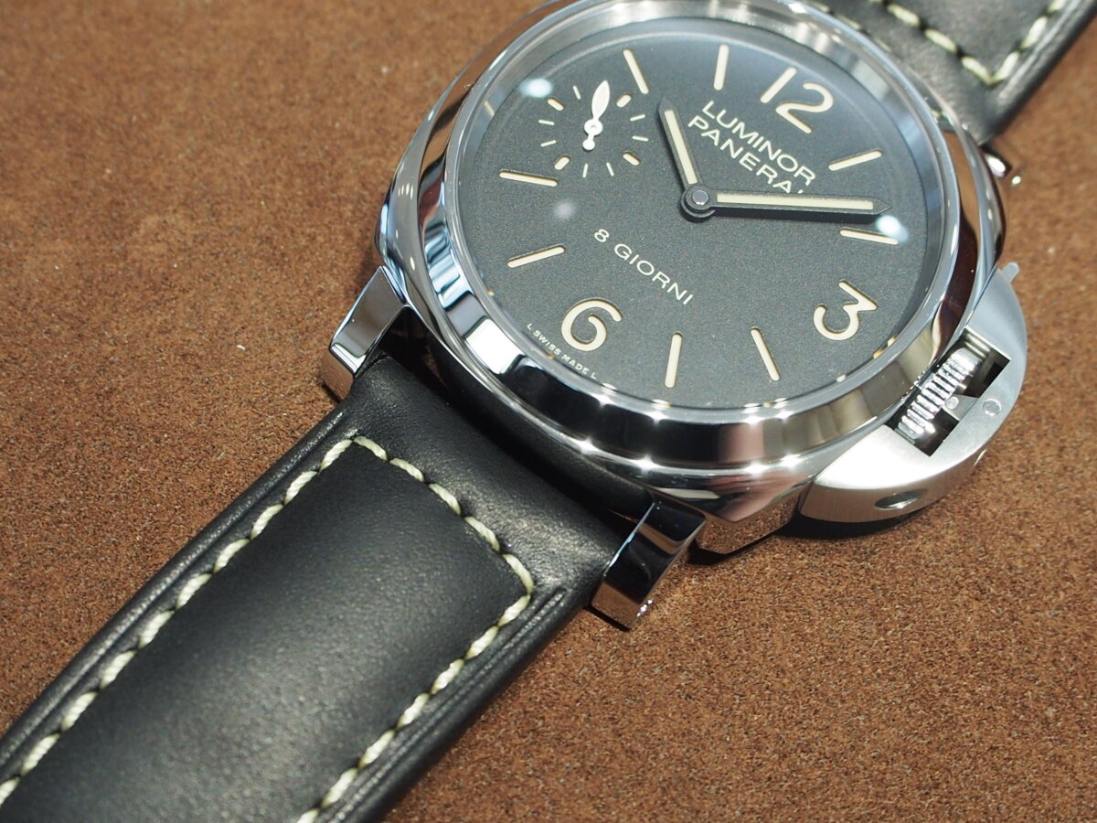 【パネライ】8日間パワーリザーブのパワフルな手巻きモデル「ルミノール ベース」-PANERAI -P9160906