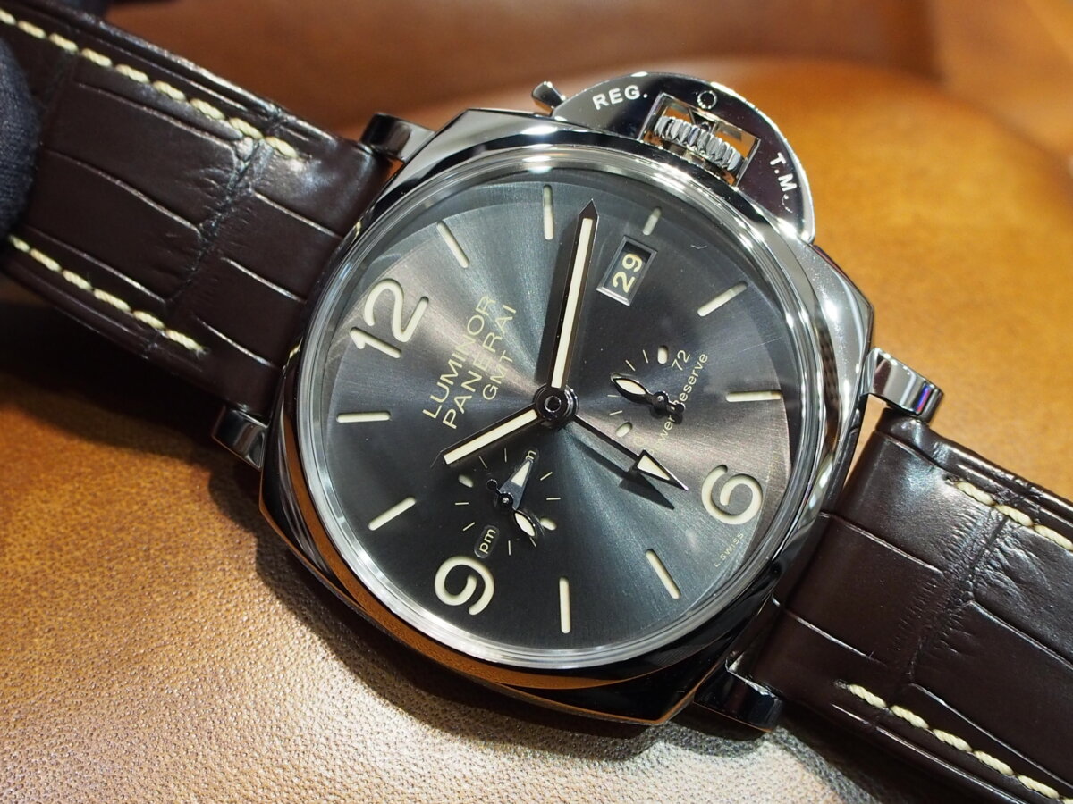 【パネライ】技術力と洗練された美しさ「ルミノール ドゥエ GMT パワーリザーブ」-PANERAI -PC040198