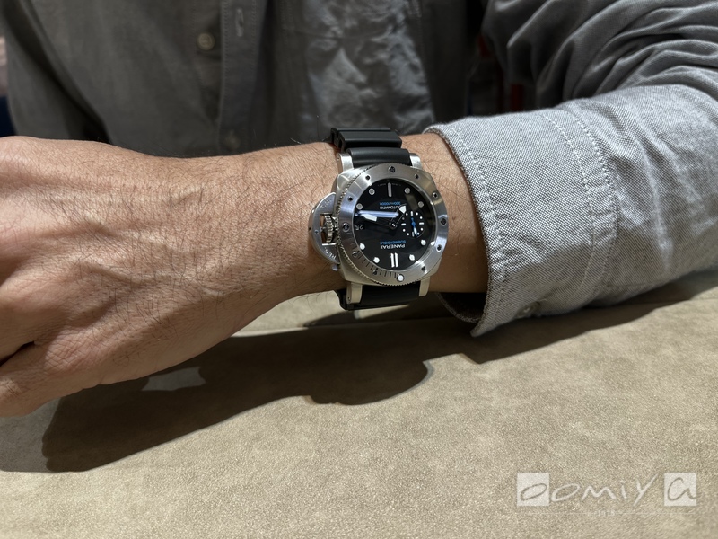 《お客様の時計紹介》パネライ サブマーシブル(PAM00973)をブレスレットにカスタマイズ！-PANERAI oomiya京都店のお客様 -main_2x_w_g1_165112352724092