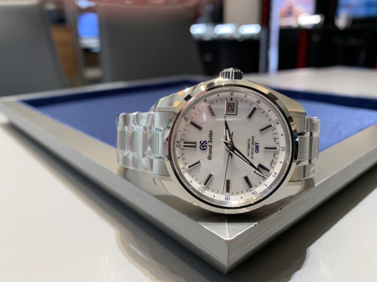 保証書有り】【外装仕上げ済み】グランドセイコー GRAND SEIKO ヘリテージコレクション メカニカル ハイビート36000 GMT  SBGJ255 世界1200本限定 40mm USED 【メンズ】 メンズ腕時計