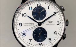 【IWC】白×青のダイヤルで他を圧倒　～ポルトギーゼ・クロノグラフ～IW371620～