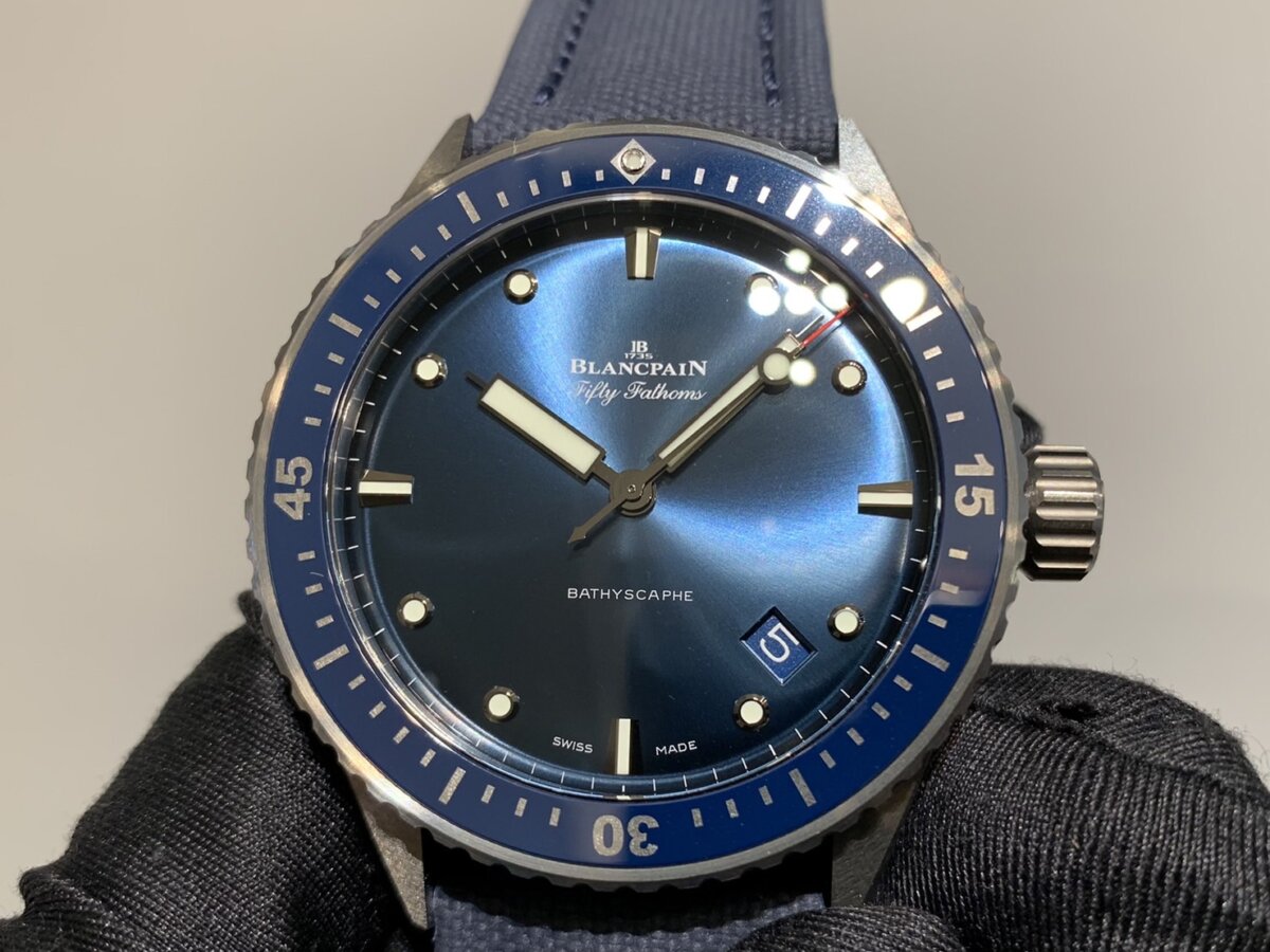 【ブランパン】ディープブルーの文字盤が美しい～フィフティファゾムスバチスカーフ～-BLANCPAIN -S__30801949