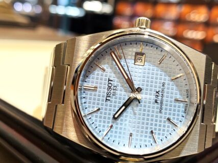 【TISSOT（ティソ）】初入荷！美しいアイスブルー文字盤～PRXパワーマティック80～