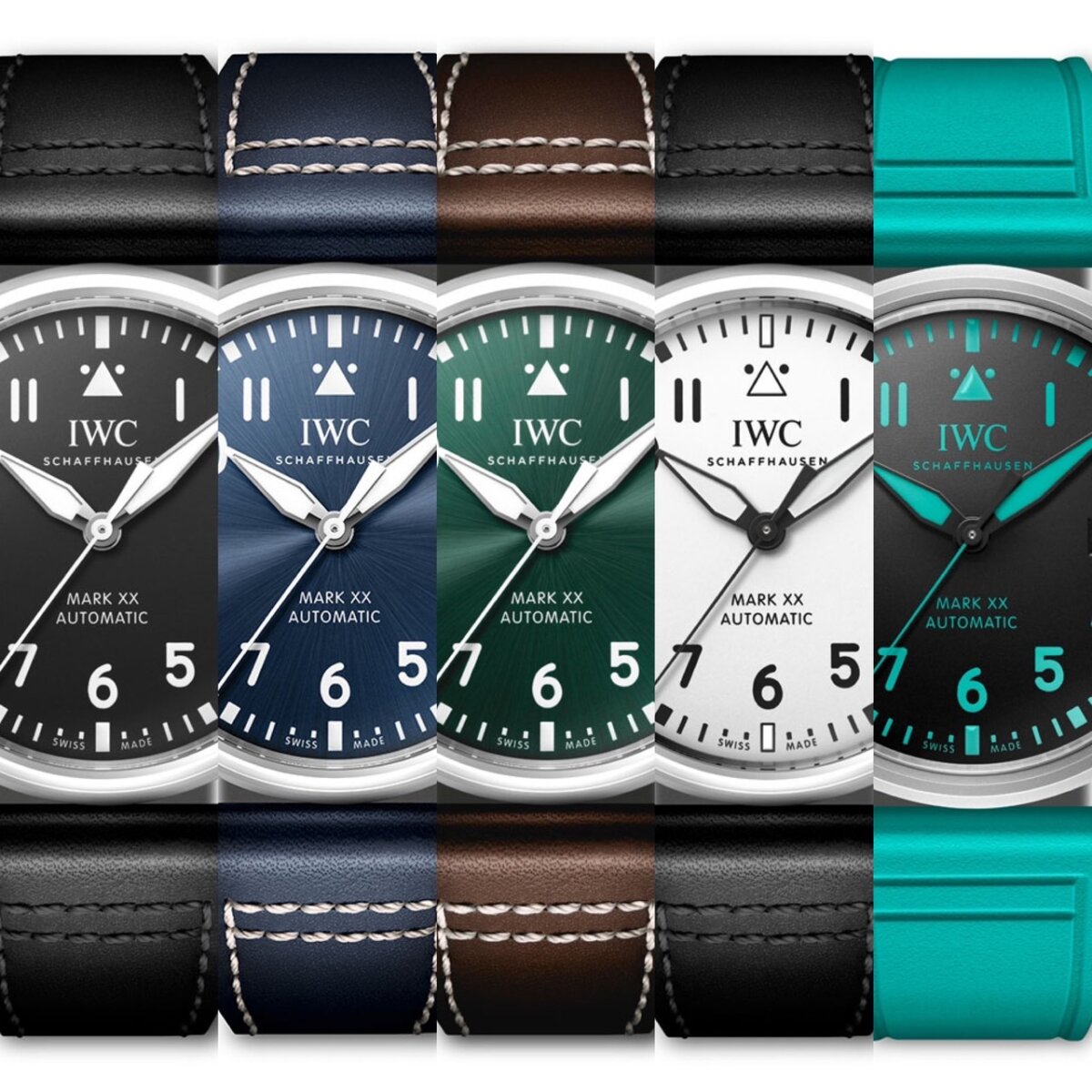 トケマー:IWC マーク20 黒文字盤 IW328201 純正ベルト付き